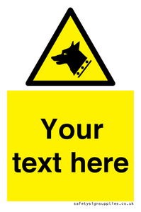 Custom Warning: Guard dog